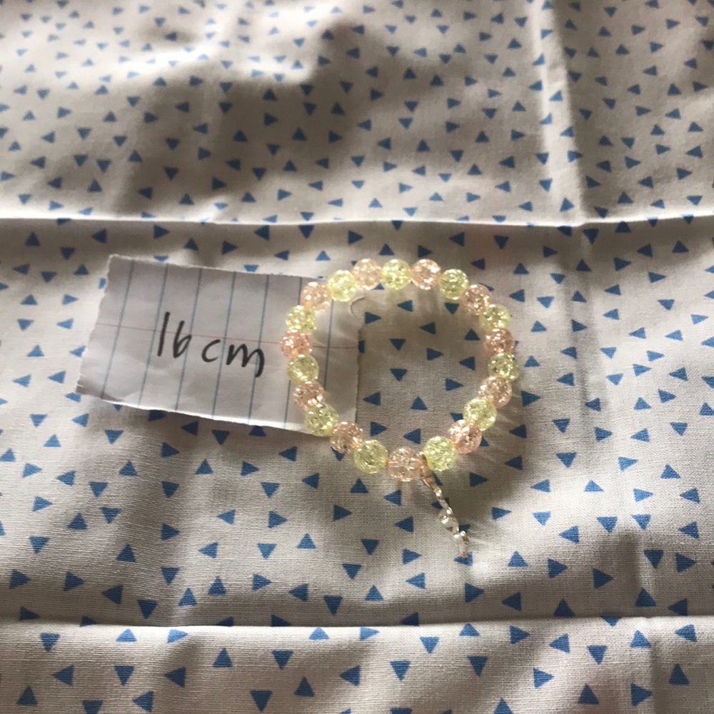 Homemade bracelet.